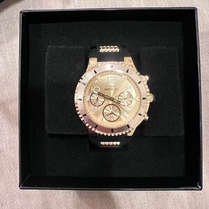 Invicta BLU Women's Watch - 39mm, Gold, Black (36909)